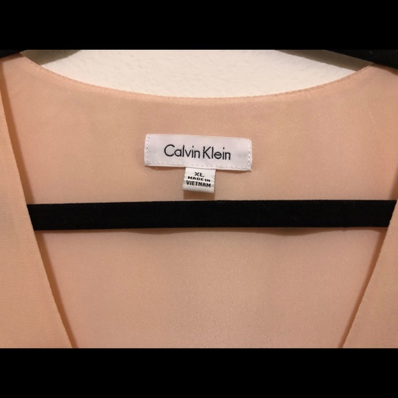 Calvin Klein Blush Blouse - Picture 2 of 5
